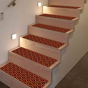 Tapis imprimé rouge - Moderne, adapté aux animaux domestiques, facile à nettoyer, antidérapant, tapis d'entrée - Product Image 4