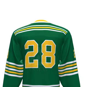 Jersey de Hockey sobre Hielo Personalizado para Hombre, Talla Adulto, con Franjas de Equipo, Económico - Product Image 5