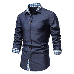 Camisa de Manga Larga Casual para Hombre, Modelo Nuevo de Alta Calidad, Antiarrugas, Ecológica, de Secado Rápido, Satén, para Primavera - Product Image 5