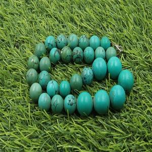 INDIA GEMS Collar de Turquesa Tibetana Natural de Calidad con Cuentas de Piedras Preciosas Sueltas de Acero Inoxidable Cristiano, Calidad Clásica AAA - Product Image 4