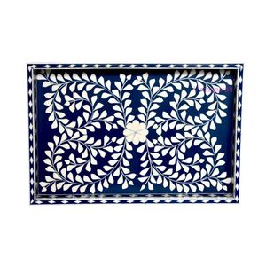 SCI meilleure vente à la main en incrustation d'os plateau de service belle incrustation de résine indienne fabriqué à la main meilleur vendeur - Product Image 5