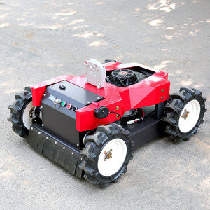 New Remote Control Cordless 4-Stroke Tracked Lawn Mower <b>Gasoline</b> 190cc Flat Blade Adjustable Cutting Height Zero Turn Industrial - Product Image 3