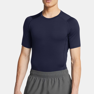 Chemise d'entraînement de compression respirante pour hommes haut d'entraînement athlétique à manches courtes coupe ajustée - Product Image 3