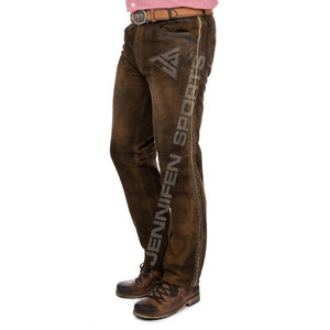 Lederhosen-pantalones de cuero con tirantes para hombre, pantalón de estilo bávaro - Product Image 3
