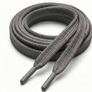 Cordones trenzados al por mayor con logotipo OEM personalizado, planos, 100% algodón, ecológicos, con punta metálica para sudaderas, pantalones y prendas. - Product Image 3