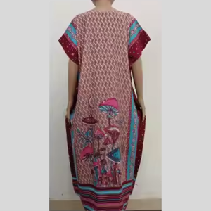 Vestido de mujer de rayón de calidad Premium de Chrysanta, súper cómodo, relajante para la vida diaria, ropa de dormir de talla grande - Product Image 2