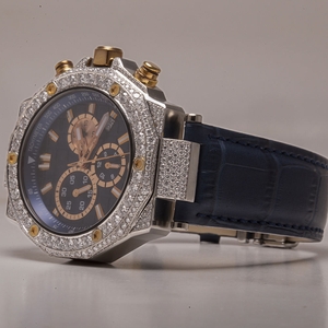 Relojes de diamantes modernos de lujo Relojes de diamantes de moissanita elegantes disponibles en relojes de alta calidad de proveedor indio - Product Image 4