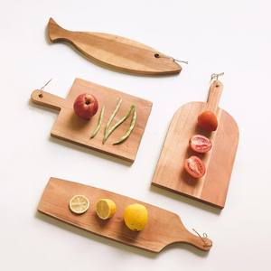 Platos de madera para servir alimentos, platos de madera para servir cenas Premium, diseño moderno para el hogar y los restaurantes - Product Image 2