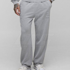 Style unique survêtements sur mesure pour hommes vêtements délavés à l'acide de couleur unie survêtements pour hommes à vendre - Product Image 4