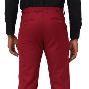 Pantalones de Vestir Formales Clásicos Rectos para Hombre para Oficina y Negocios 100% Algodón - Product Image 4