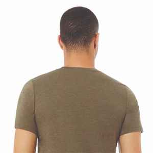 Camisetas de cuello redondo de gran tamaño personalizadas para hombre Camiseta pesado de algodón con cuello redondo DTG Sublimation Ready Streetwear Fit - Product Image 1