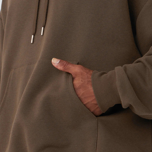 Plain Hoodies Hombres 100% Algodón Pullover Street Wear Oversized Vintage Hoodie - Product Image 3