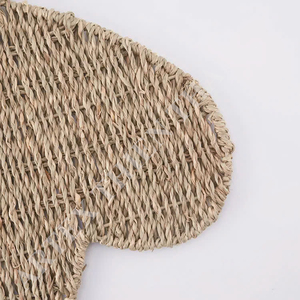 Seagrass Bee Design Décoration murale Napperons Accent délicieux pour chambre d'enfant Seagrass Woven Wall Art Bee Tenture murale pour intérieurs - Product Image 3