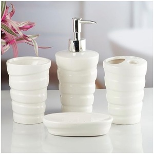 Ensembles de décoration de salle de bain en résine blanche de qualité supérieure les plus vendus décorations d'hôtel de restaurant à domicile très demandées - Product Image 3