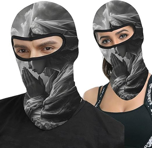 Ciclismo motocicleta a prueba de viento cuello esquí cara cubierta térmica pesado cabeza capucha polar pasamontañas bestia alto producto - Product Image 1