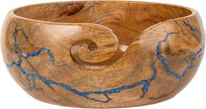 Bol de fil en bois pour tricoter Bol au crochet Bol au crochet Grand crochet Accessoires de stockage de fil Support de boule de fil - Product Image 3