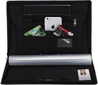 Porte-documents professionnel en cuir PU de qualité supérieure, durable, noir, taille personnalisée pour conserver les certificats et documents importants