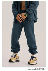 Pantalones Deportivos Holgados Personalizados, Pantalones Deportivos de Felpa Gruesa con Logotipo Estampado, Estilo Hip Hop, Casual, Holgados - Product Image 6