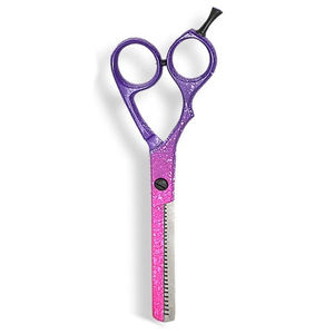 Tijeras de adelgazamiento de corte de pelo recubiertas de papel personalizadas para salón de belleza tijeras de adelgazamiento de peluquería con reposapiés ajustable - Product Image 5