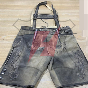 กางเกงบาวาเรียนหนังแท้คุณภาพสูงสำหรับผู้ชาย ขายส่ง รับทำโลโก้ตามสั่ง ขายดี - Product Image 3