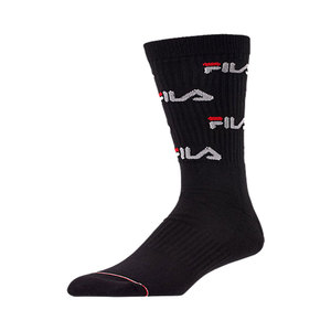 Chaussettes unisexes Fila Heritage avec logo sur toute la surface Couleur : Noir 100% authentique - Product Image 1
