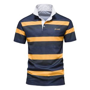 Polo clásico de algodón de manga corta con logotipo personalizado bordado, transpirable, informal, apto para hombres, estilo de ropa de trabajo - Product Image 1