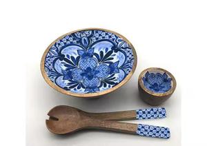 Top Selling Food Serving <b>Bowl</b> in Handmade Solid <b>Wood</b> with Round Shape Perfect for <b>Large</b> Home and Hotel Kitchen Use - Product Image 2