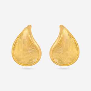 Boucles d'oreilles tendance ethniques pour femmes, plaquées or, motif goutte d'eau géométrique avec pompon, 11g, pour fêtes, mariages, cadeaux, en alliage de zinc - Product Image 3