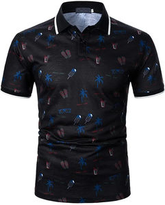 Logotipo personalizado sólido para camisa Sublimación Imprimir Hombres Ropa deportiva de secado rápido Transpirable Antiarrugas Poliéster Equipo de golf informal - Product Image 1