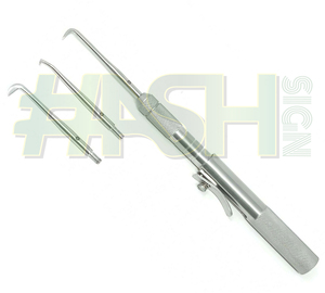 Extracteur manuel en acier pour couronnes et bridges dentaires avec 3 embouts – Équipement de nettoyage et de restauration dentaire - Product Image 4