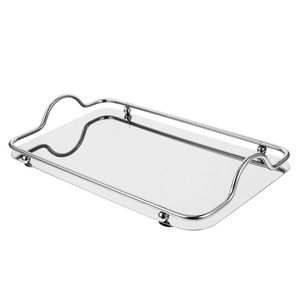 Plateau de service en acier inoxydable Hotelware contemporain idéal pour les repas élégants, la restauration et l'hospitalité - Product Image 3