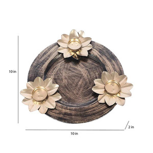 Lanterne à bougie en fer vintage ferme rustique support en métal pour décor de Noël country chic éclairage charmant pour les espaces extérieurs - Product Image 4