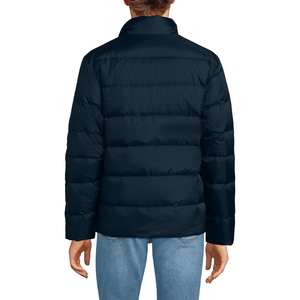 Vestes matelassées en toile épaisse pour hommes avec col montant et logo frontal - Manteau de mode d'hiver - Product Image 4