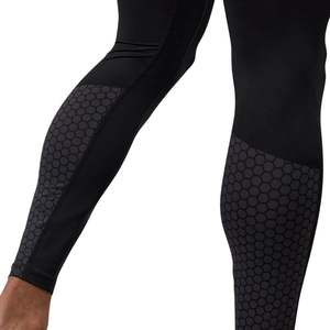 Leggings de compression pour hommes noirs, pantalon extensible, couche de base athlétique pour la salle de sport, l'entraînement, la course à pied, la forme physique et les performances sportives - Product Image 5