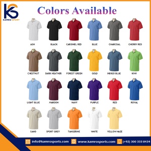 Polo 100% de algodón de alta calidad, camiseta lisa en blanco, transpirable, a la moda, Logo personalizado, talla grande - Product Image 5