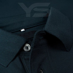 Chemises décontractées respirantes pour hommes à manches courtes en tissu jersey 100% coton, conception personnalisée et broderie, approvisionnement ODM - Product Image 4