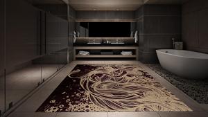 Alfombra Persa Abstracta Anudada a Mano de Lana Adam Rugs - Resistente a las Manchas, Ecológica, Antideslizante para Uso Doméstico, Baños y Comercial - Product Image 2