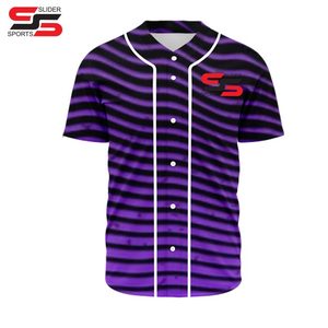 Maillot de baseball dégradé respirant et tendance personnalisé pour hommes maillot de baseball professionnel personnalisé pour les matchs - Product Image 6