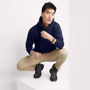 Vente flash Nouveauté Sweat-shirts à capuche doublés pour hommes 100% polyester Teint en pièce Hiver Uni Logo personnalisé Séchage rapide Respirant - Product Image 4