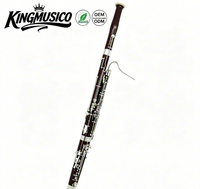 Hot Sale Professional Maple Wood Bassoon, Solid Maple Body Silver Plated Nickel Silver Keys Woodwind Musical Instrument