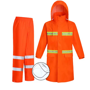 OEM Service Customized Hot Selling Rainwear Suit/ Waterproof <b>Rain</b> Suit for Men Women Polyester, Custom PVC <b>Rain</b> <b>Coat</b> for Adults - Product Image 5
