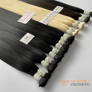 Haute Qualité 100% Cuticules Alignés Extensions De Cheveux Humains Usine Fournisseur En Gros Double Dessiné Extensions De Cheveux En Vrac Pas Cher Prix - Product Image 2
