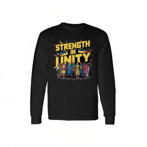 Maglietta a maniche lunghe Juneteenth 1865: L'eredità della forza, dell'unità e della libertà - per abbigliamento promozionale - Product Image 3