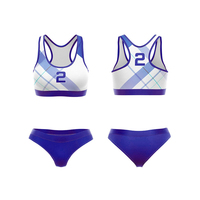 Soutien-gorge de sport personnalisé pour femmes, vêtements de sport, vêtements de volley-ball, uniformes de beach-volley, 100% polyester, couleur personnalisée, logo personnalisé