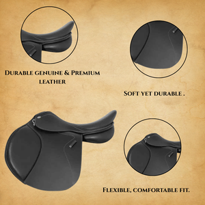 Nuevo diseño inglés Jumping Horse Saddle cuero genuino estilo occidental - Product Image 4