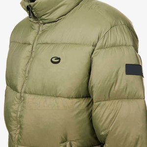 Veste à bulles chaude et facile à porter, best-seller pour hommes, devant debout, imperméable, écologique, nylon/polyester, vêtements d'extérieur décontractés pour l'hiver - Product Image 3