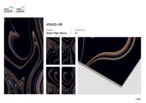 Azulejos de Porcelana Premium Super Negro Brillante 600x1200mm, Superficie Pulida de Lujo para Interiores - Product Image 4