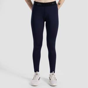 Leggings de sport taille haute Run Rise bleu marine, coupe ajustée, compression, sans coutures, en nylon/spandex, avec effet tie-dye - Product Image 1