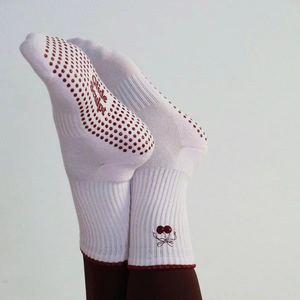 Calcetines Antideslizantes Amarillo Mantequilla, Calcetines de Yoga y Pilates de Corte Bajo, Suela Antideslizante, Soporte de Arco Elástico y Suave, Estilo Fitness - Product Image 6