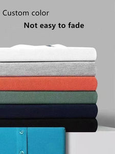 T-shirt en maille brodé inspiré des grandes marques de luxe pour hommes 2025 – 100 % coton respirant à manches courtes - Product Image 5